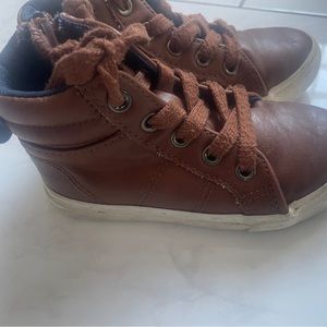 3 pairs of boys boots and shoes size 6 and 7 (toddler size)